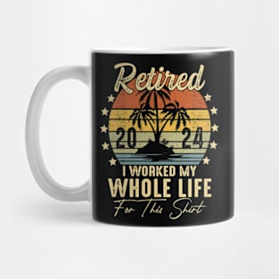 Retired 2024 Retirement Men Women Humor, Retired 2024 Mug